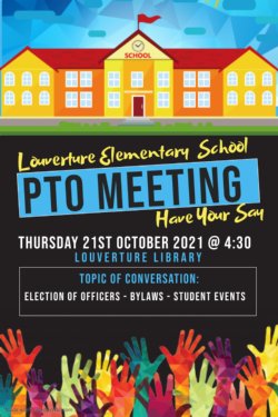 PTO Meeting Oct 21 @ 4:30PM